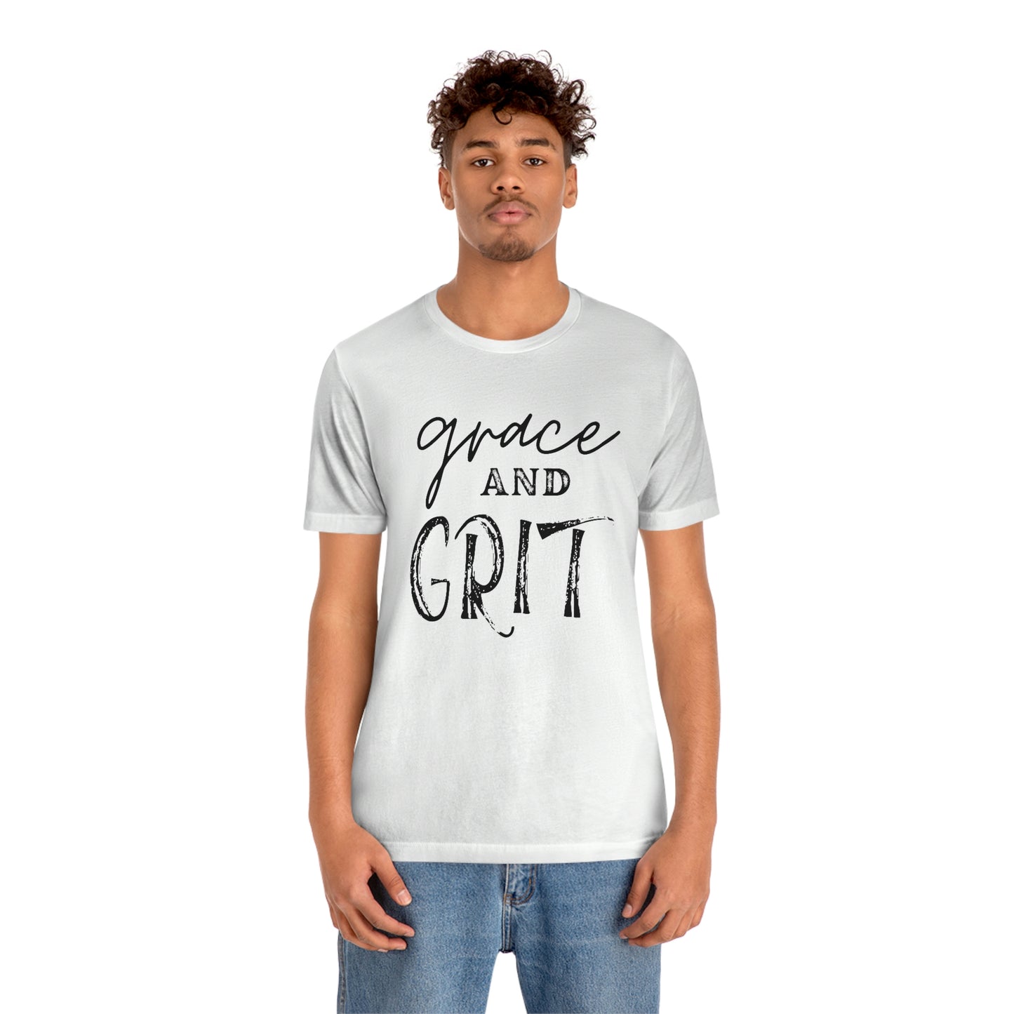 "Grace and Grit" Unisex Jersey Short Tee