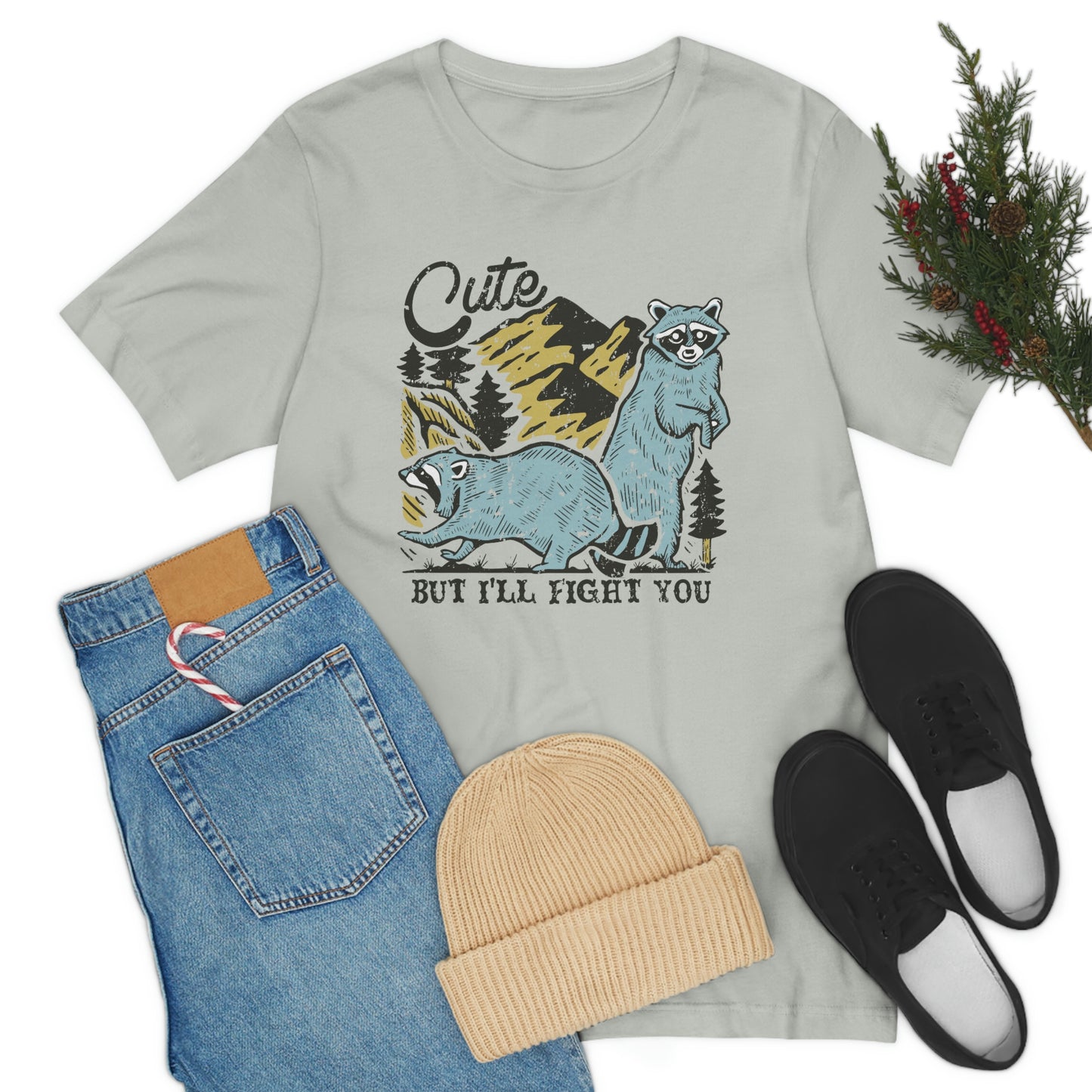 "Cute, but I'll fight you" Bella Canvas Unisex Jersey Short Sleeve Tee