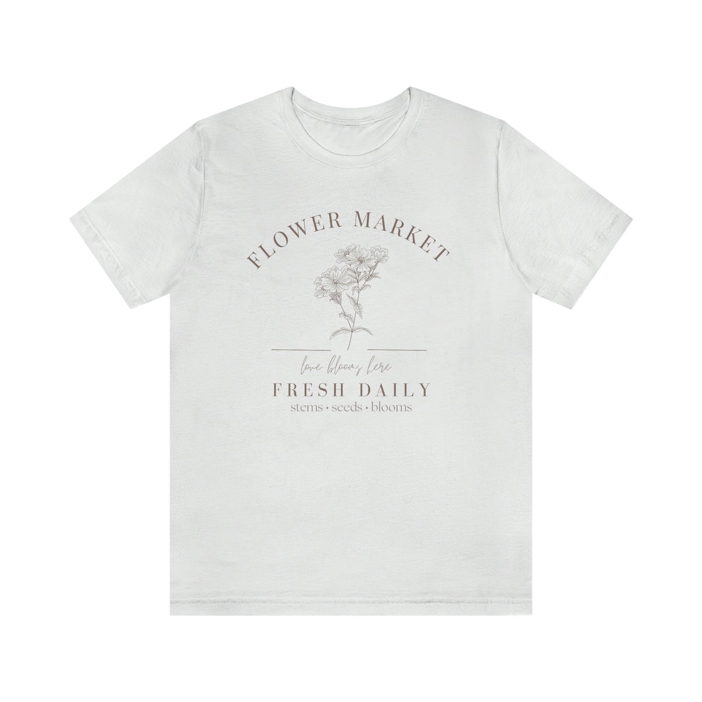 "Flower Market" Bella Canvas Graphic Tee