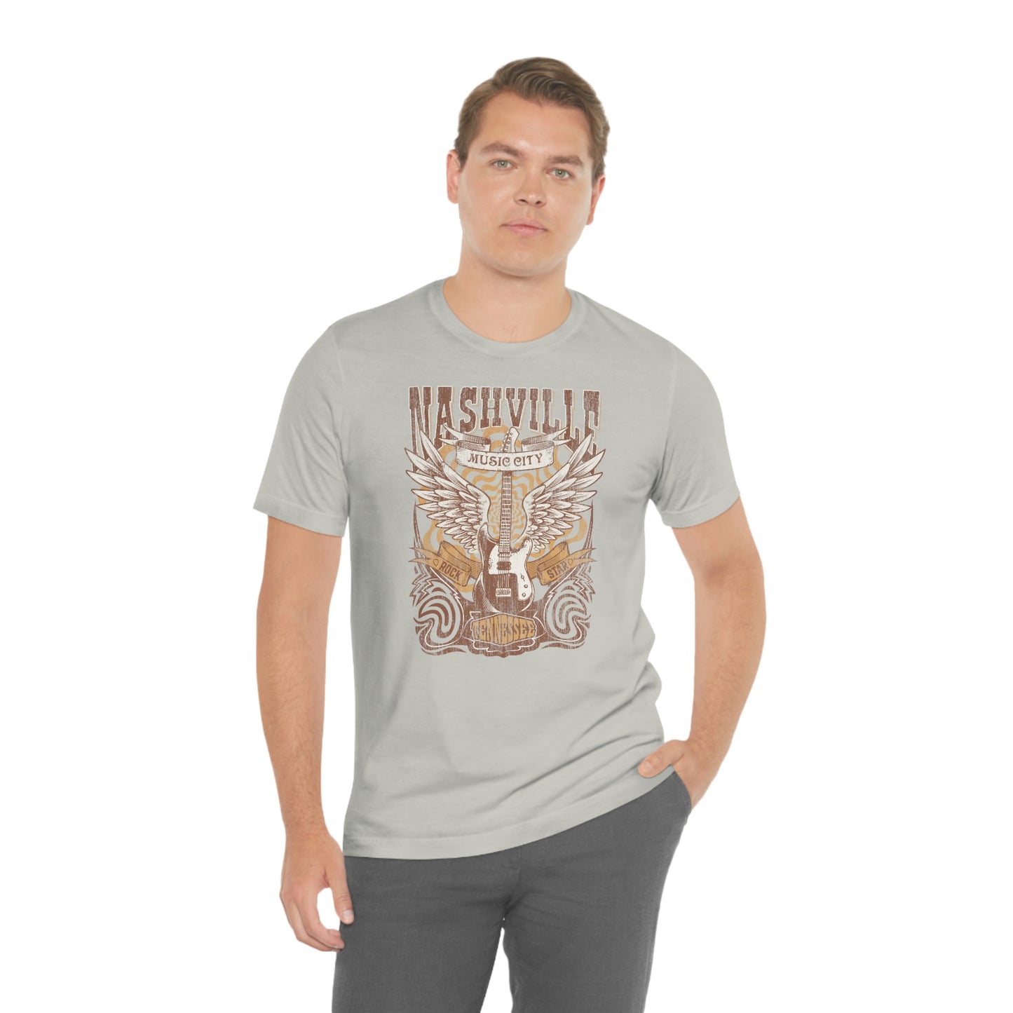 "Nashville Music City" Bella Canvas Unisex Jersey Short Sleeve Tee