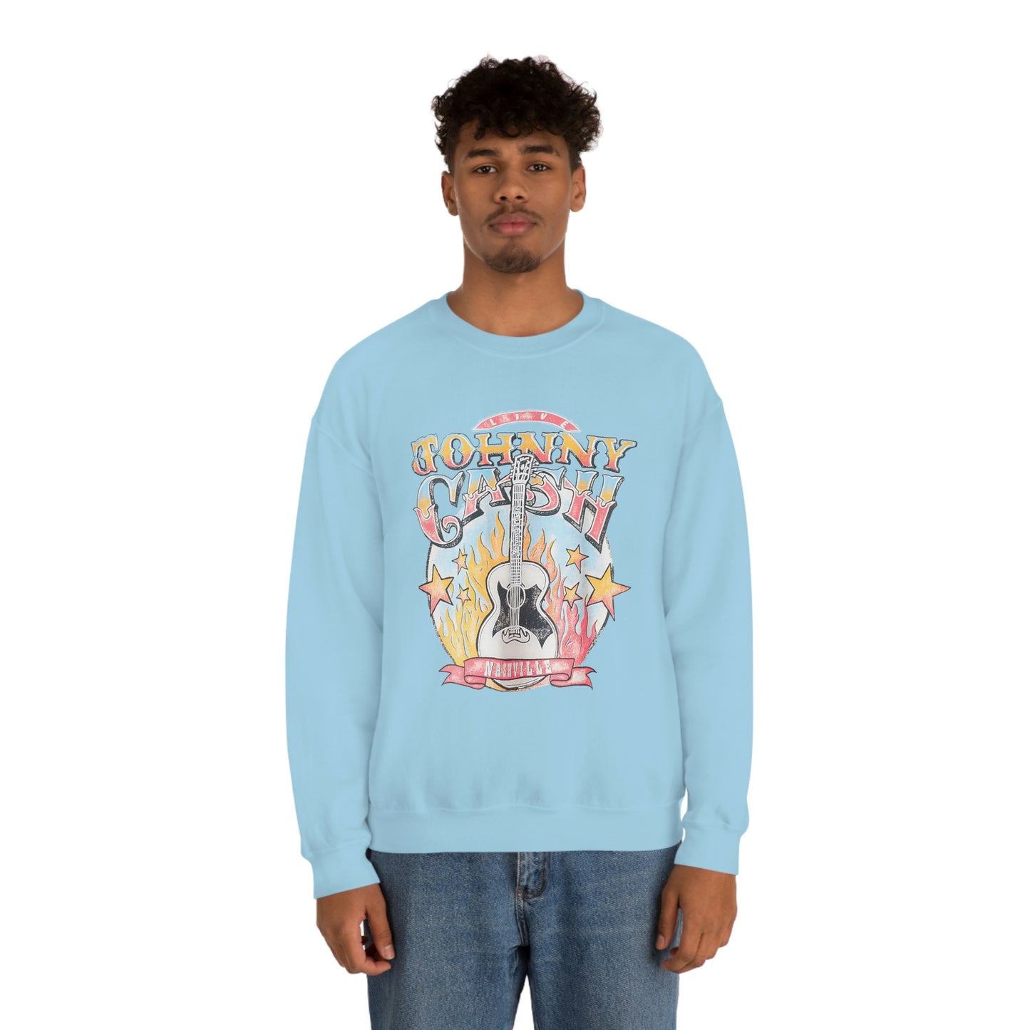 "Johnny Cash" Unisex Heavy Blend™ Crewneck Sweatshirt