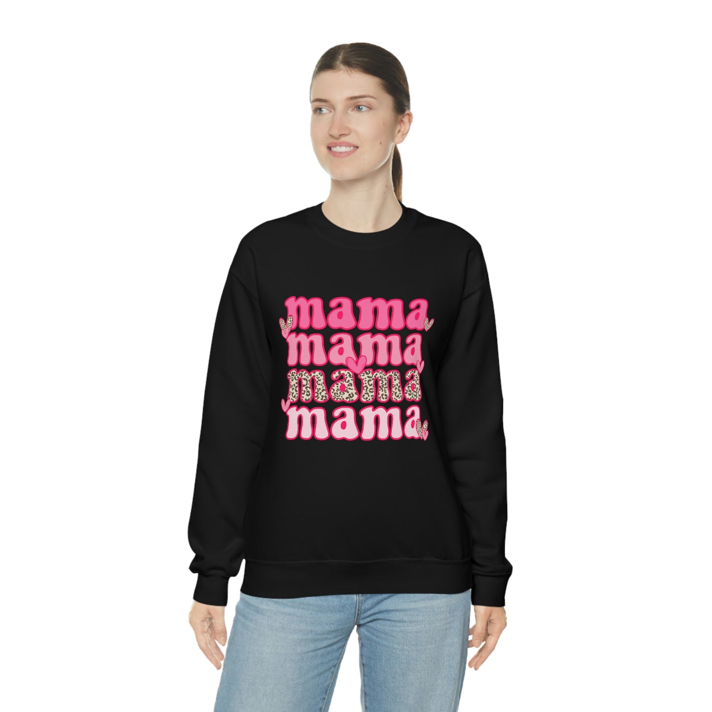 "Mama" Unisex Heavy Blend™ Crewneck Sweatshirt