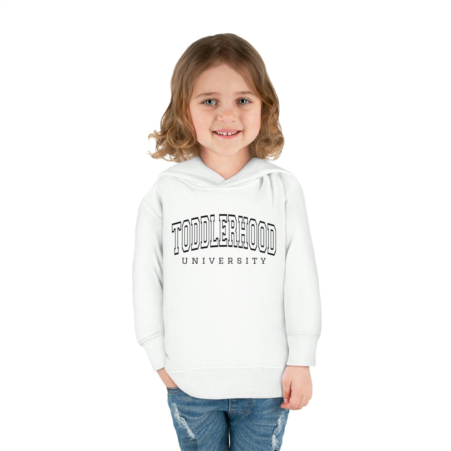 "Toddlerhood University" Toddler Pullover Fleece Hoodie (2T-6T)
