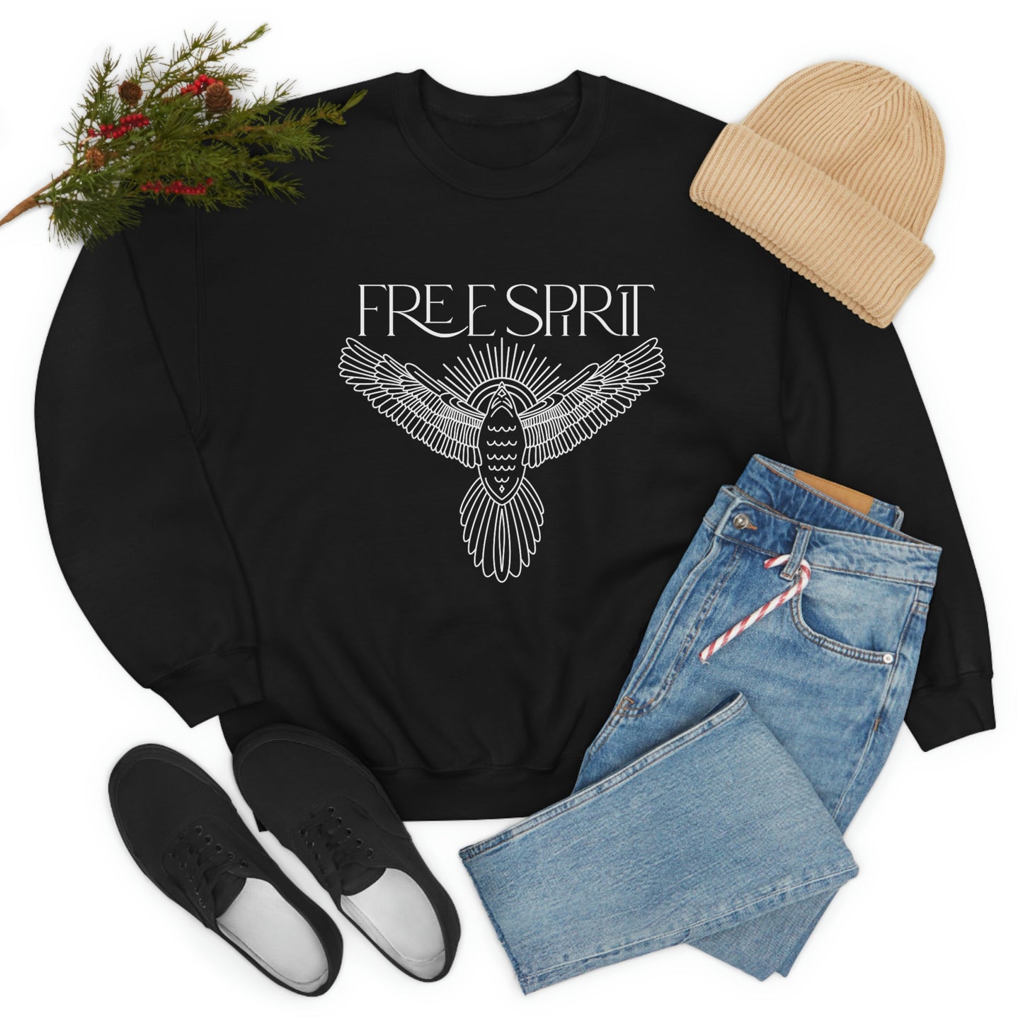 "Free Spirit" Unisex Crewneck Sweatshirt