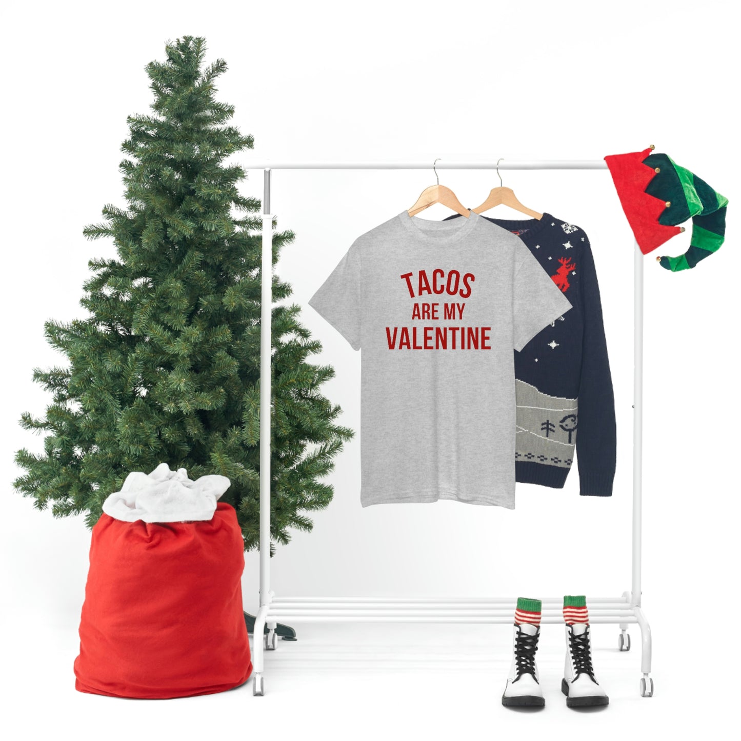 "Tacos are my Valentine" Unisex Heavy Cotton Tee