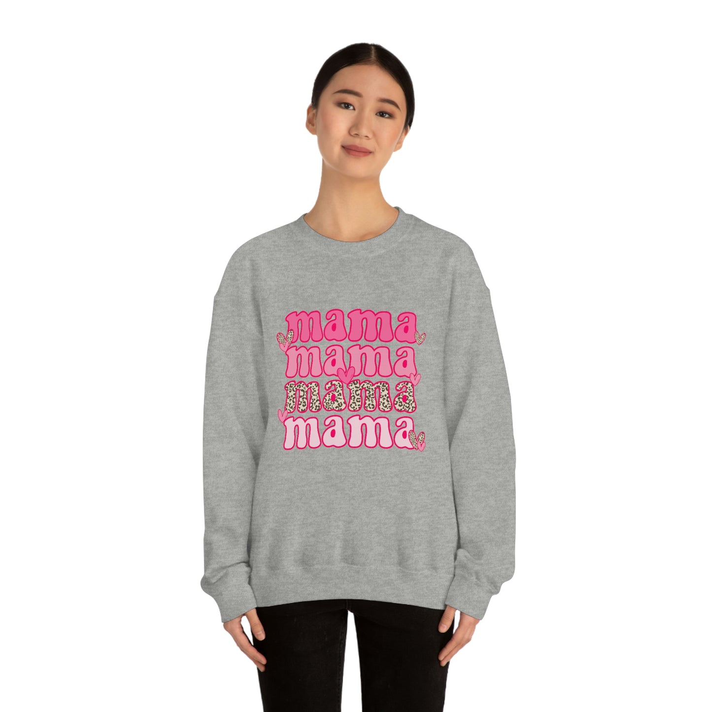 "Mama" Unisex Heavy Blend™ Crewneck Sweatshirt