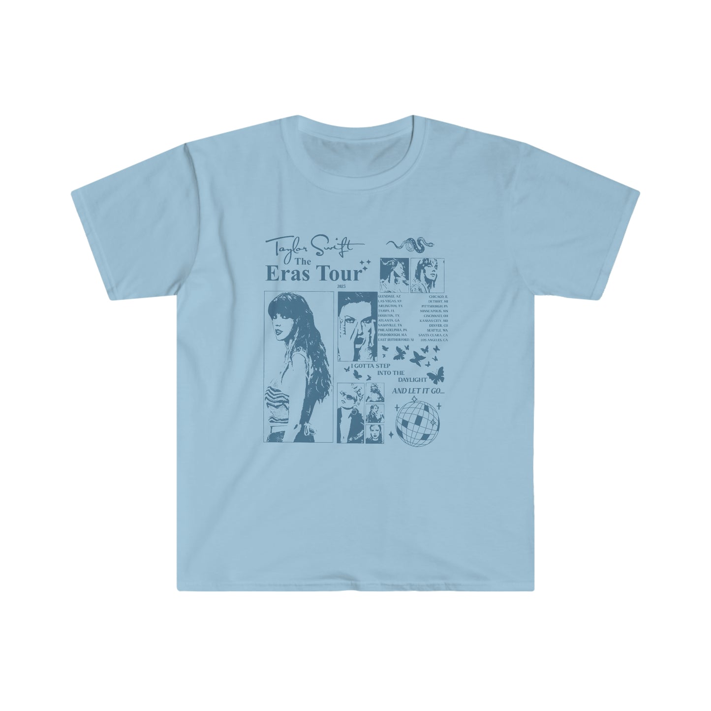 Taylor Swift Eras Tour Gildan Unisex Softstyle T-Shirt
