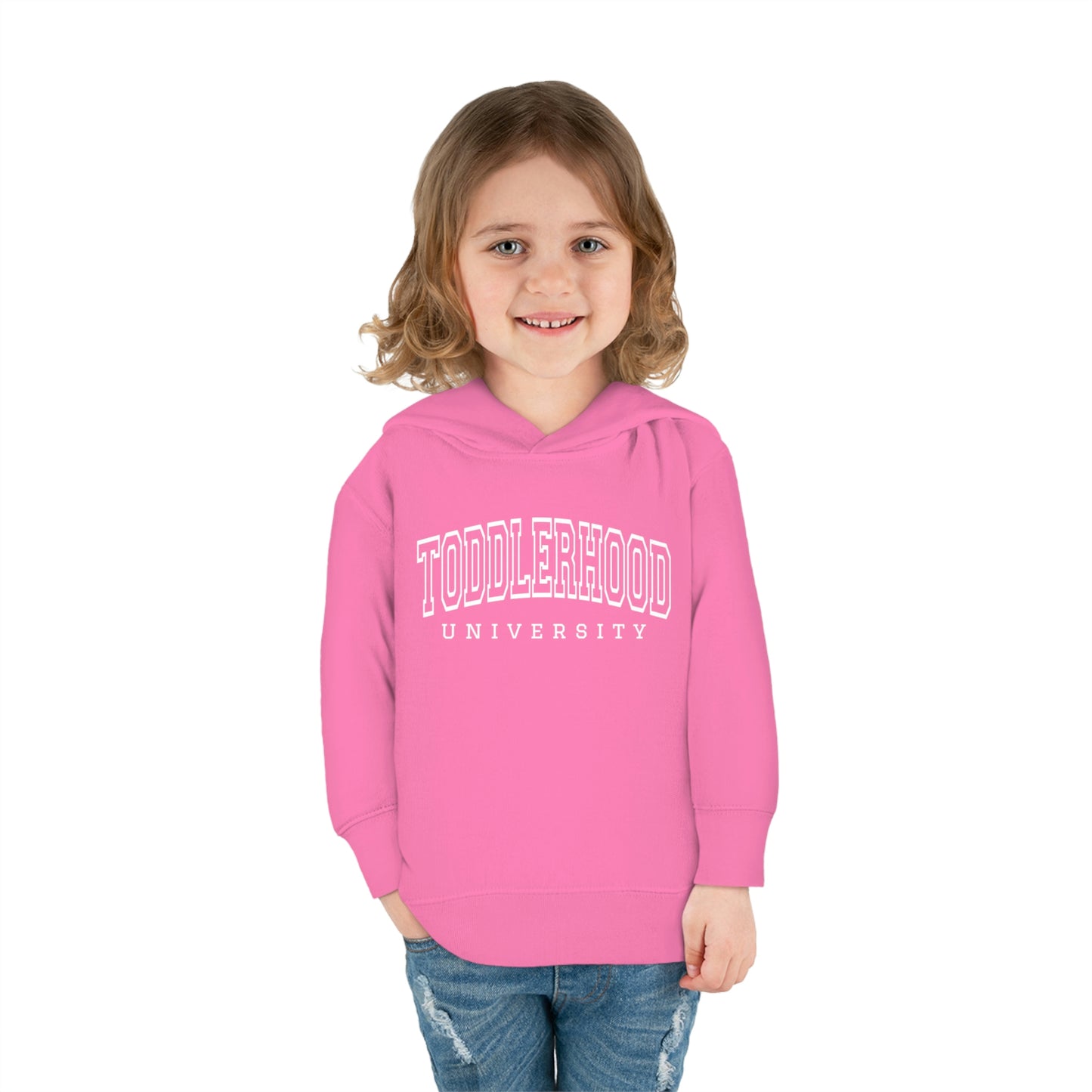 "Toddlerhood University" Toddler Pullover Fleece Hoodie (2T-6T)