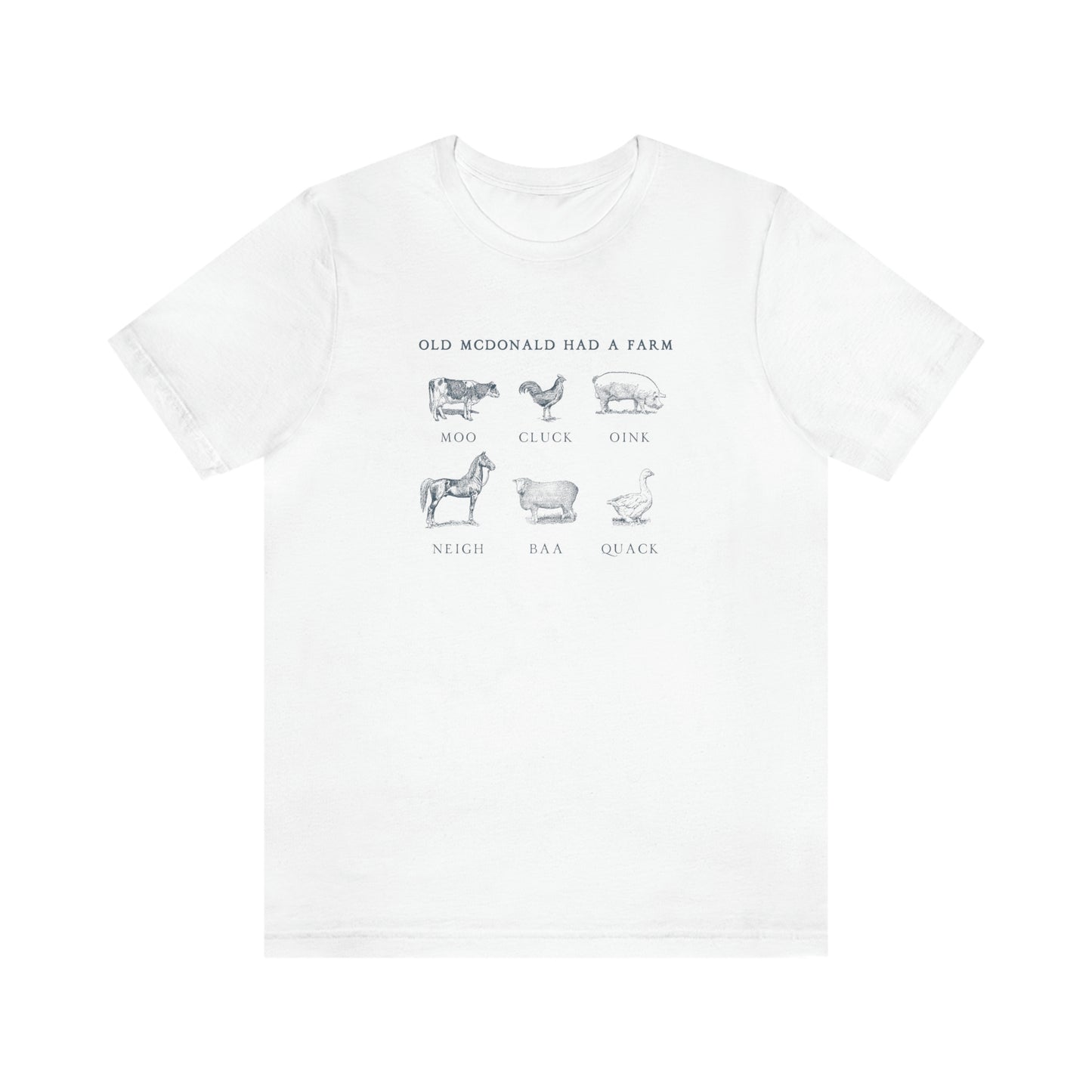 "Old McDonald Tee" Unisex Jersey Short Sleeve Tee (Bella Canvas 3001)
