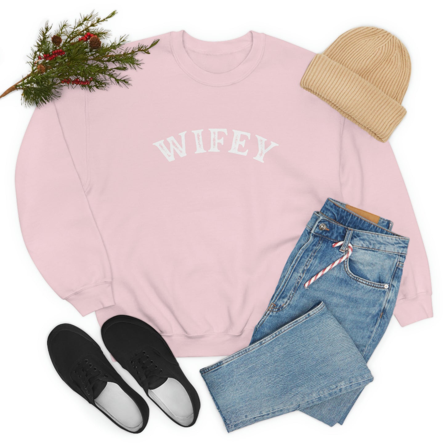 "Wifey" Unisex Heavy Blend™ Crewneck Sweatshirt