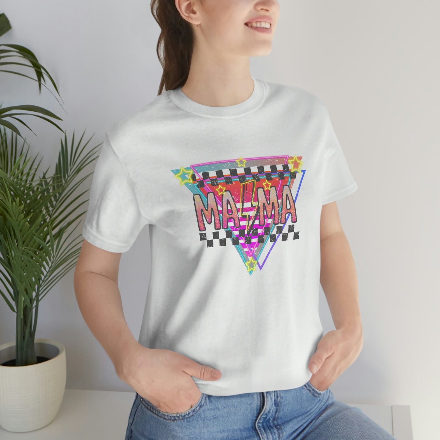 "Retro MAMA" Unisex Jersey Short Sleeve Tee