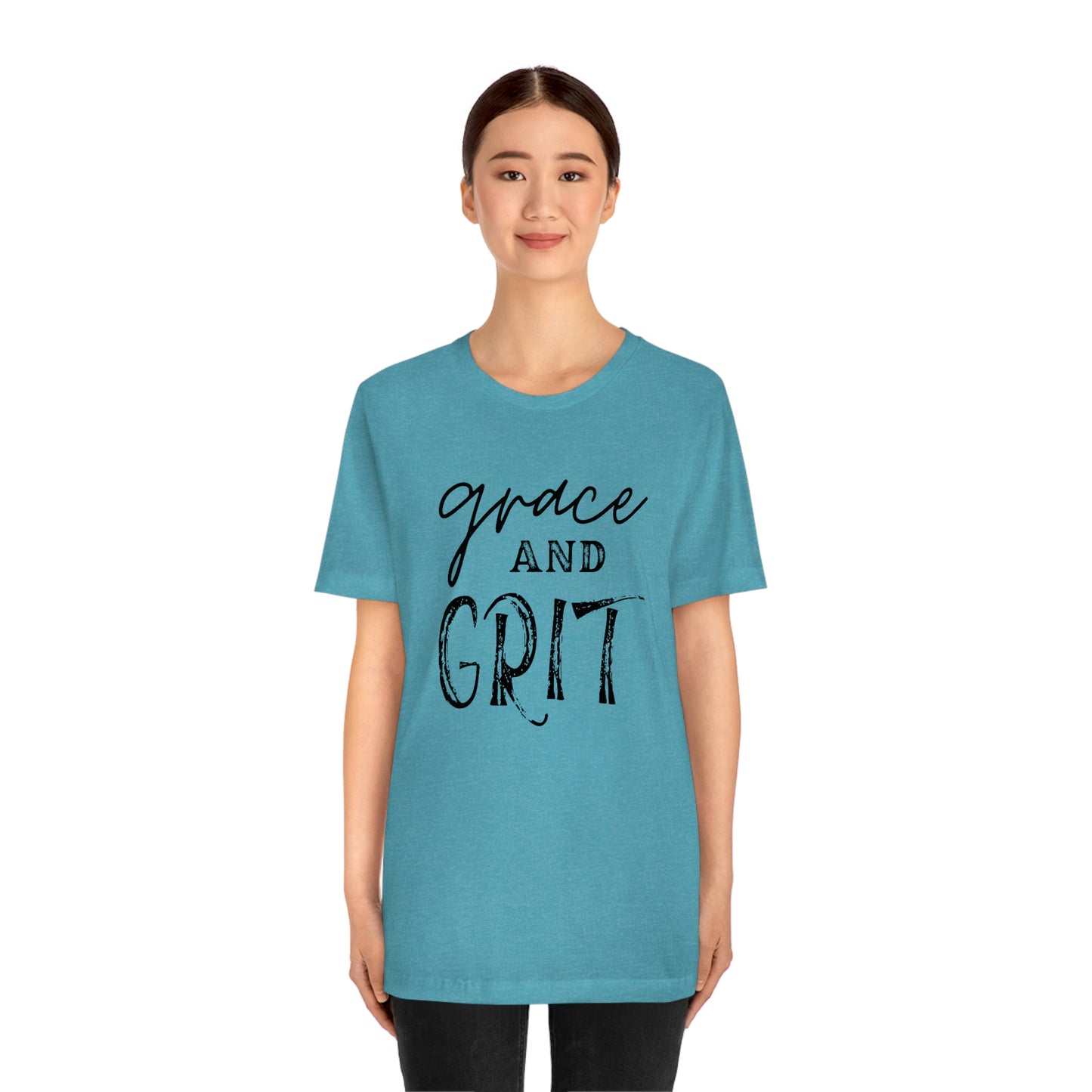 "Grace and Grit" Unisex Jersey Short Tee