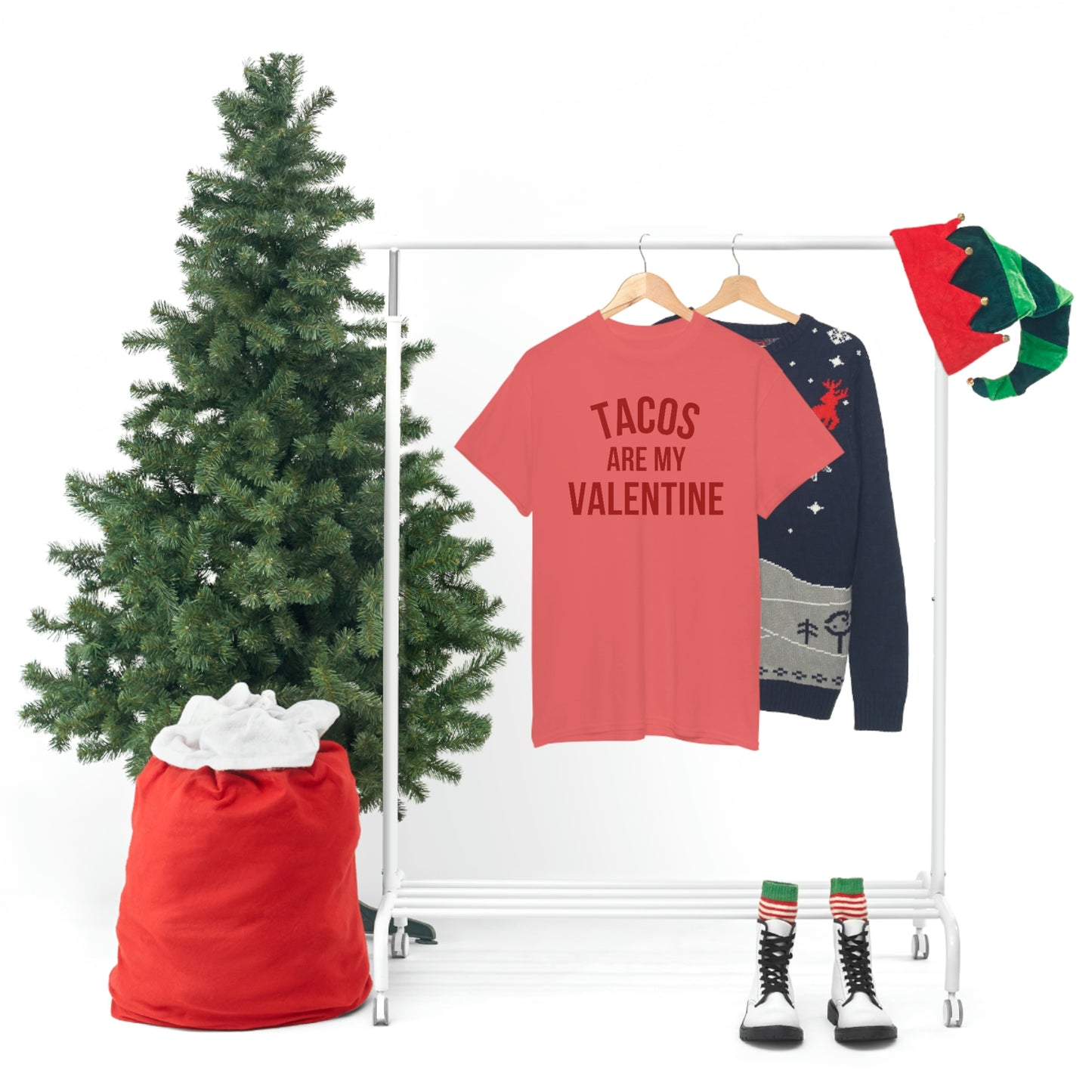 "Tacos are my Valentine" Unisex Heavy Cotton Tee