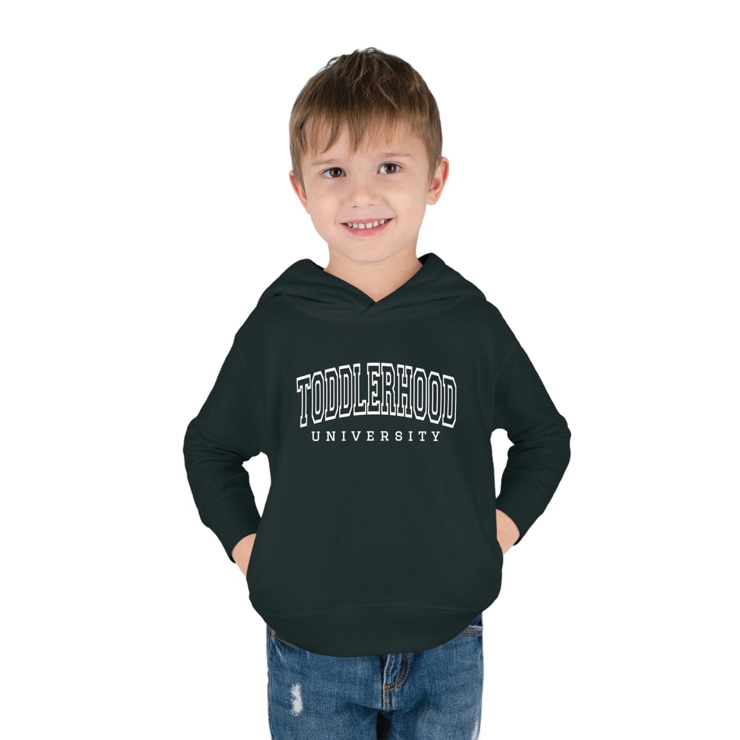 "Toddlerhood University" Toddler Pullover Fleece Hoodie (2T-6T)