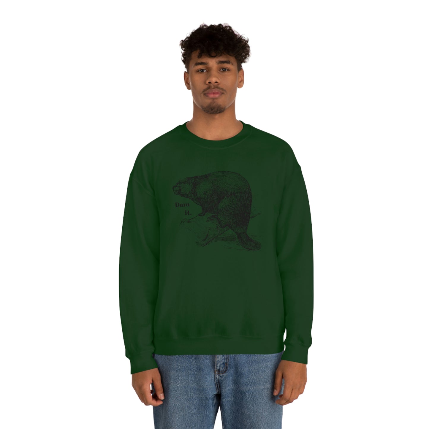 "Dam it" Gildan Graphic Crewneck Sweatshirt