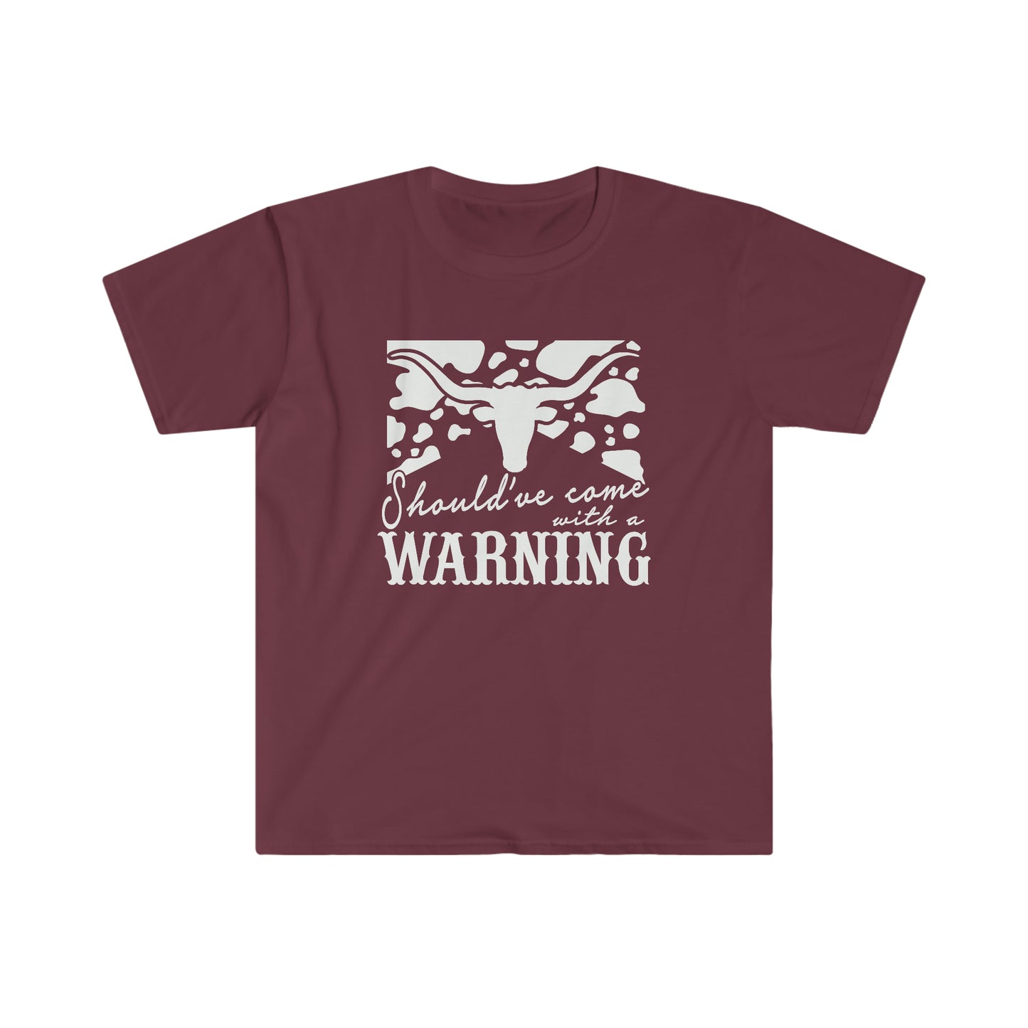 "Should've Come with a Warning" Unisex Heavy Cotton Tee