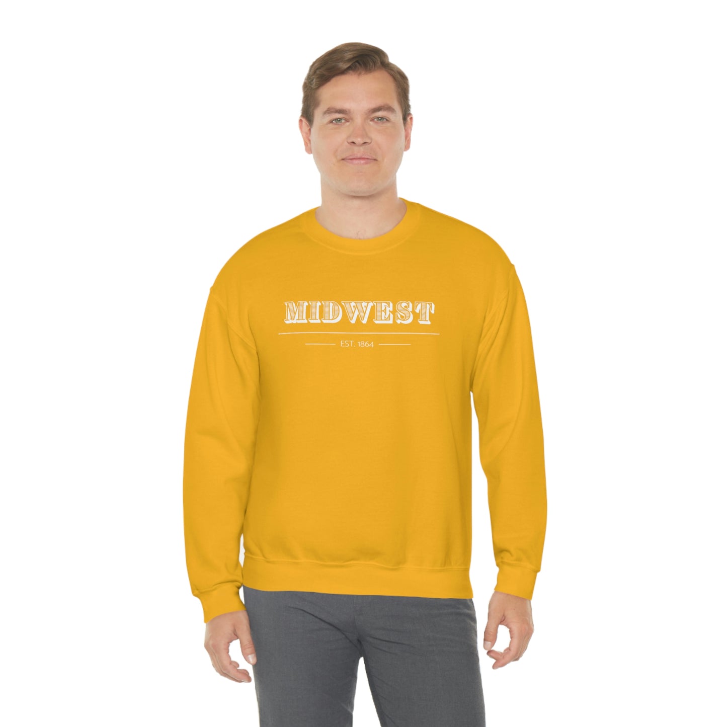 "Midwest" Unisex Heavy Blend™ Crewneck Sweatshirt