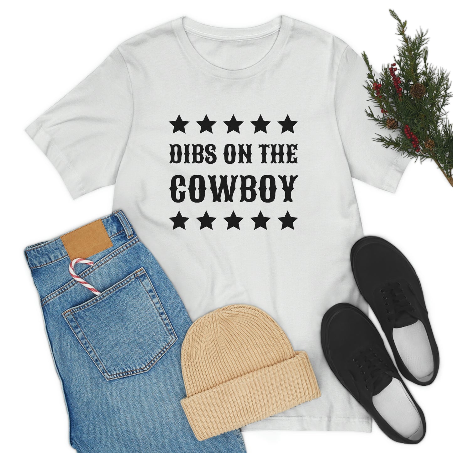"Dibs on the Cowboy" Unisex Jersey Short Sleeve Tee