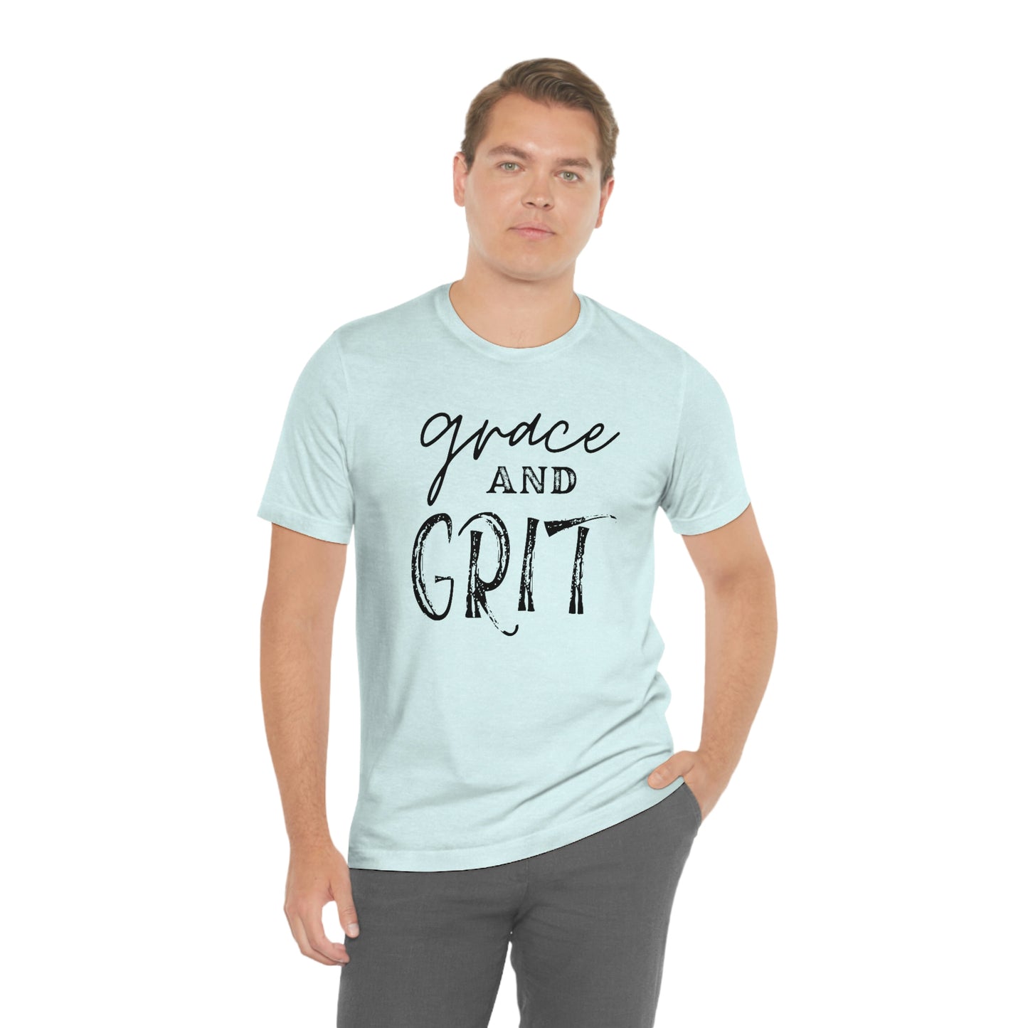 "Grace and Grit" Unisex Jersey Short Tee