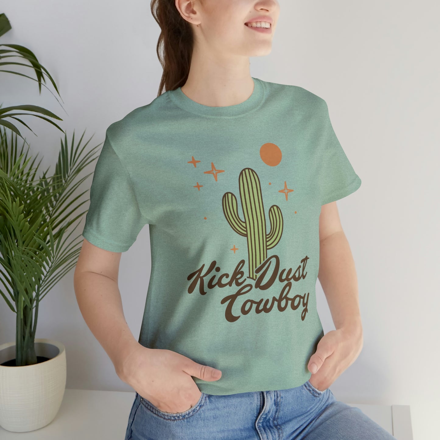 "Kick Dust Cowboy" Bella Canvas Short Sleeve Tee