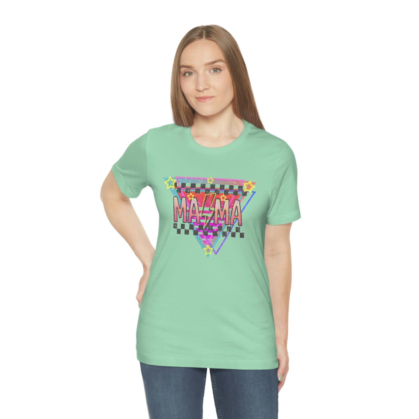 "Retro MAMA" Unisex Jersey Short Sleeve Tee