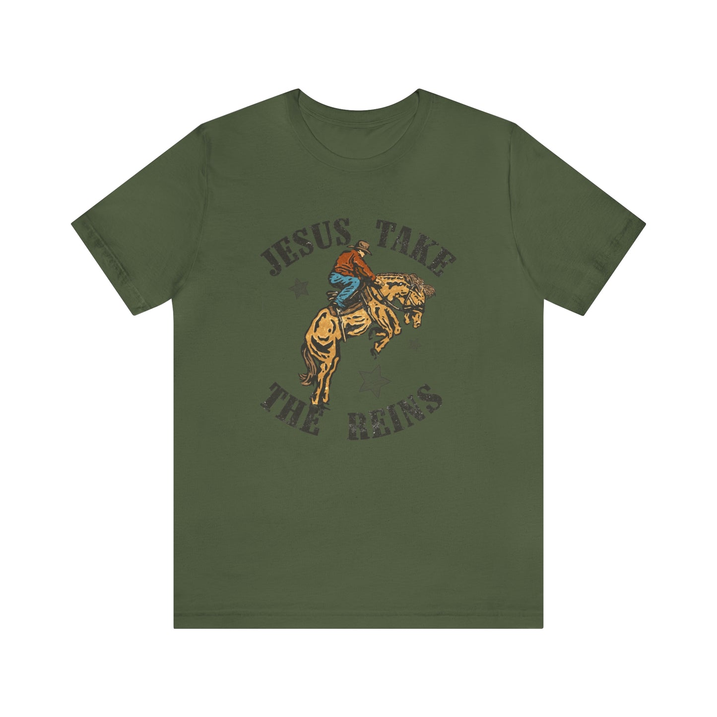 "Jesus Take the Reins" Bella Canvas Short Sleeve Tee