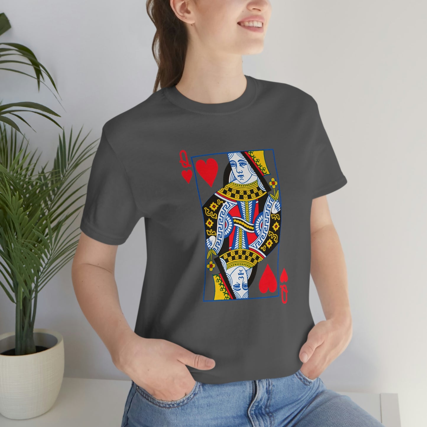 "Queen of Hearts" Unisex Jersey Short Sleeve Tee