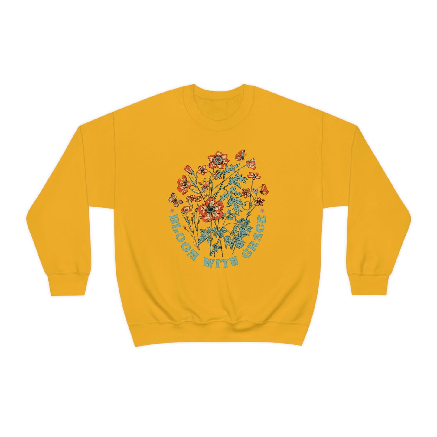 "Bloom With Grace" Unisex Crewneck Sweatshirt