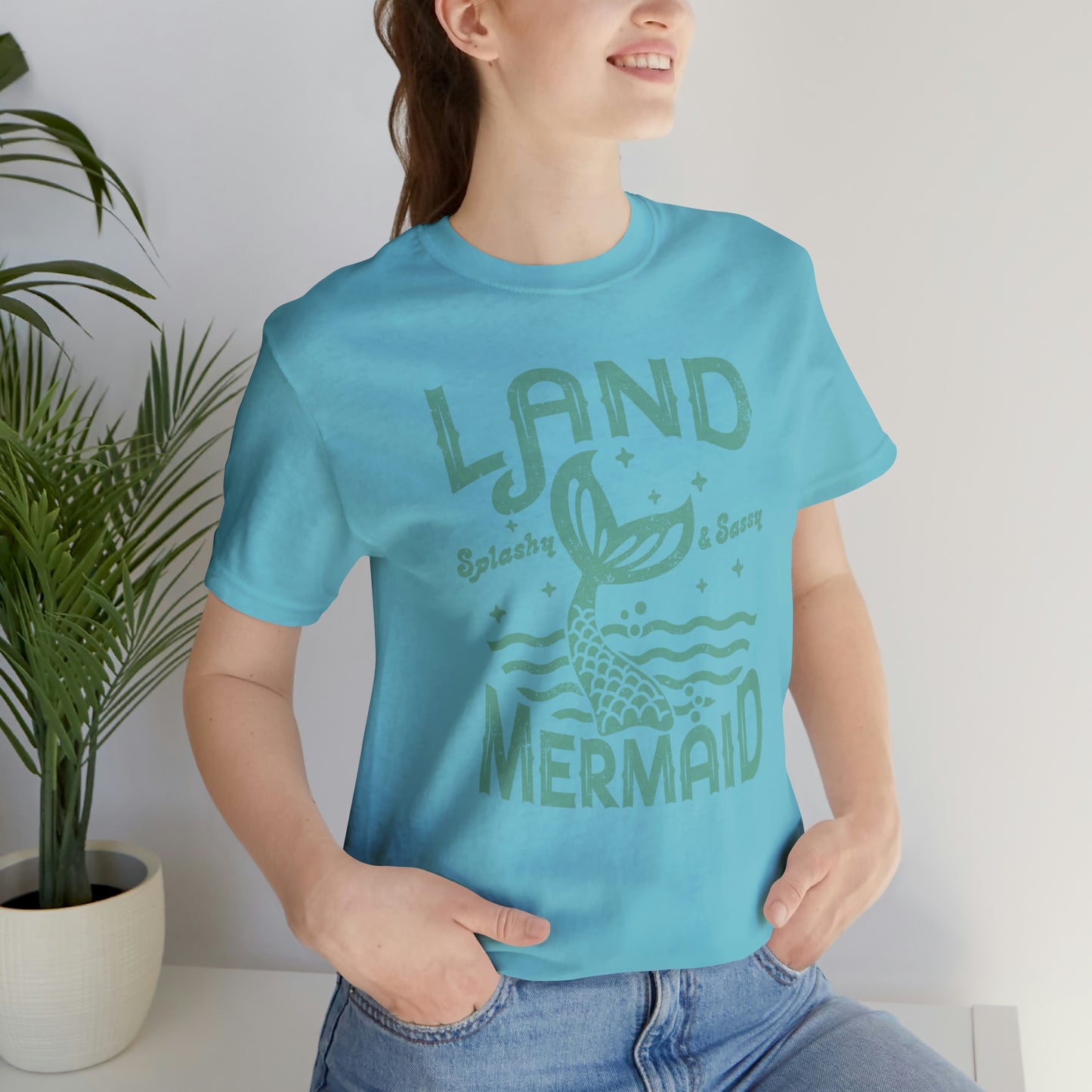 "Land Mermaid" Bella Canvas Short Sleeve Tee
