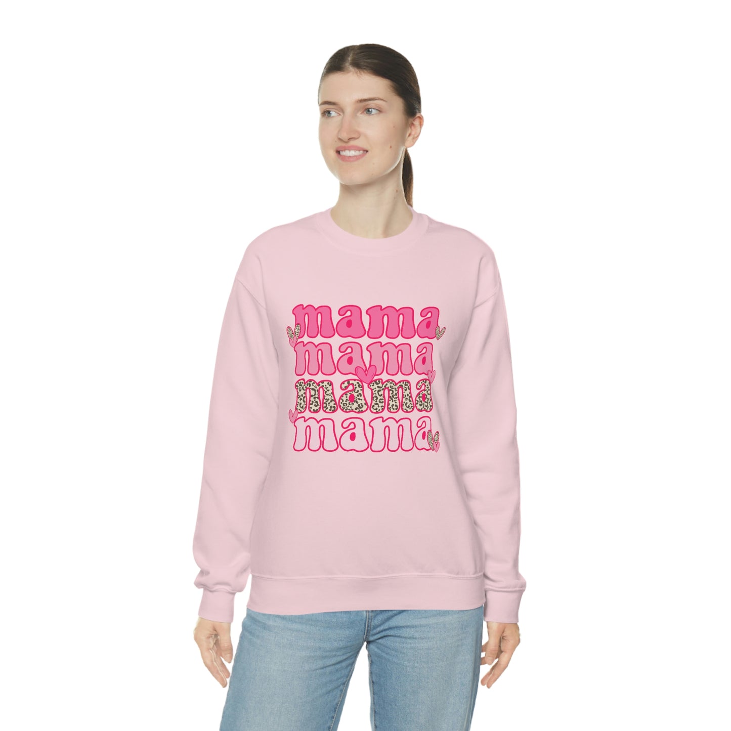 "Mama" Unisex Heavy Blend™ Crewneck Sweatshirt
