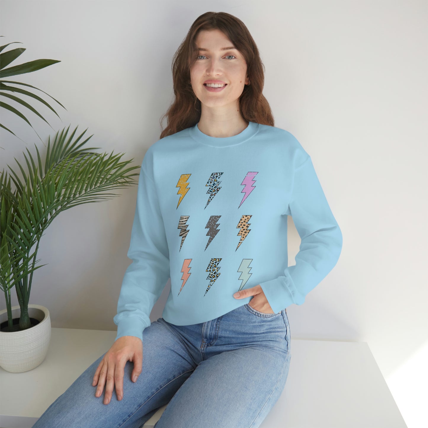 "Lightening Bolt" Unisex Heavy Blend™ Crewneck Sweatshirt
