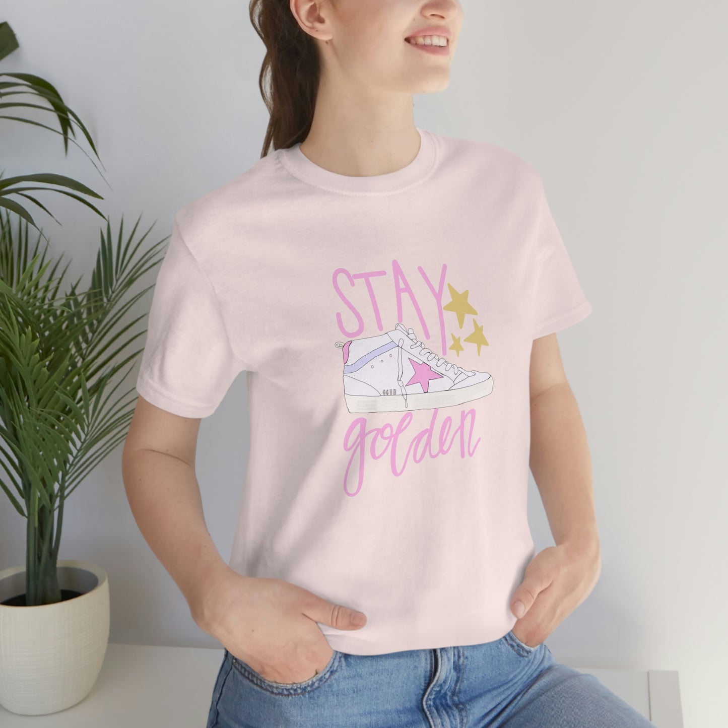"Stay Golden" Unisex Jersey Short Sleeve Tee