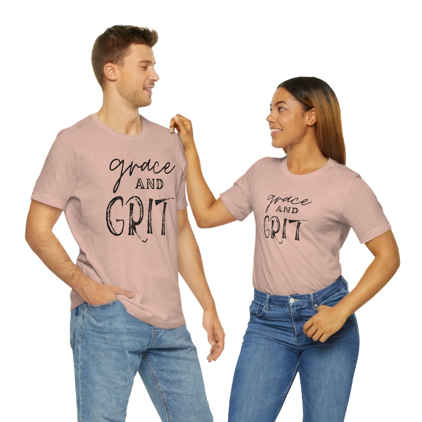 "Grace and Grit" Unisex Jersey Short Tee