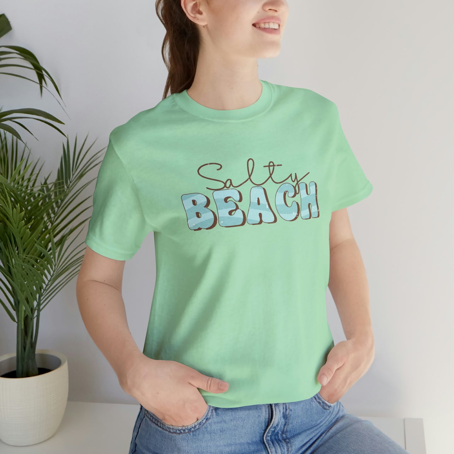 "Salty Beach" Bella Canvas Short Sleeve Tee