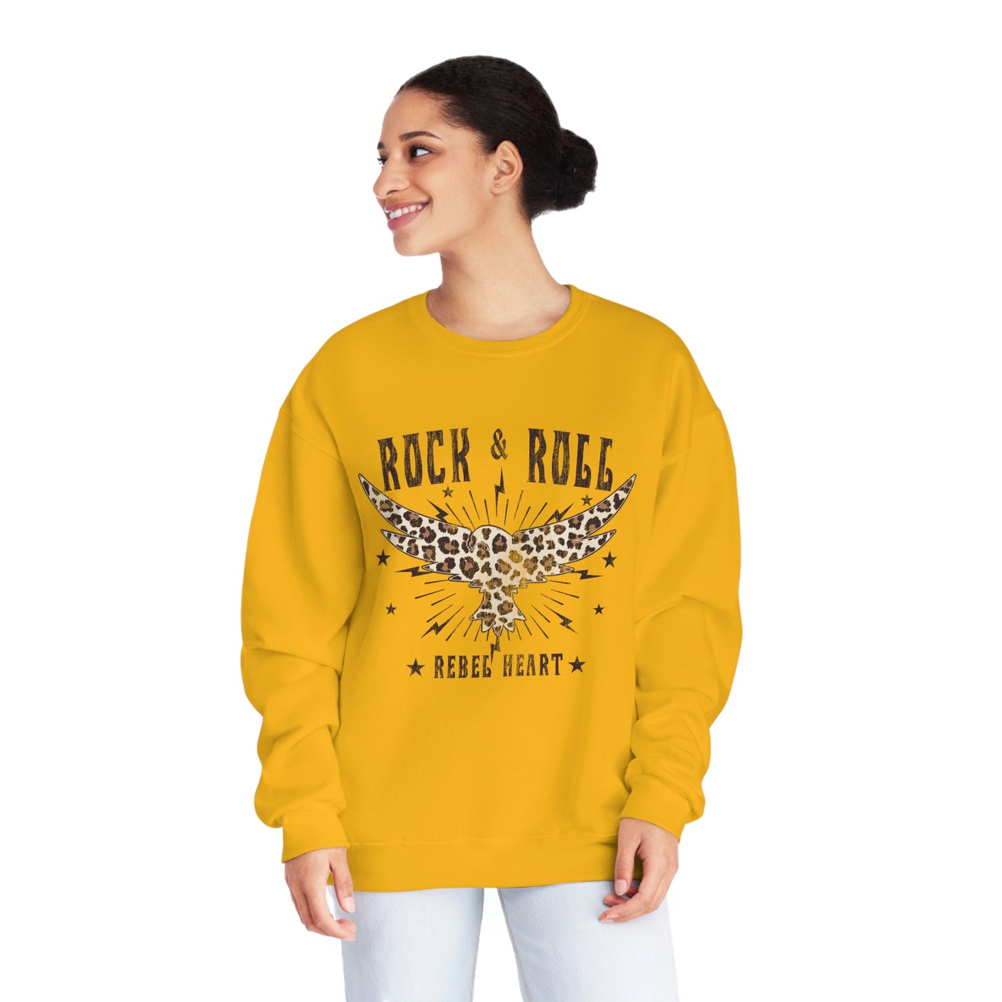 "Rock & Roll" Unisex NuBlend® Crewneck Sweatshirt