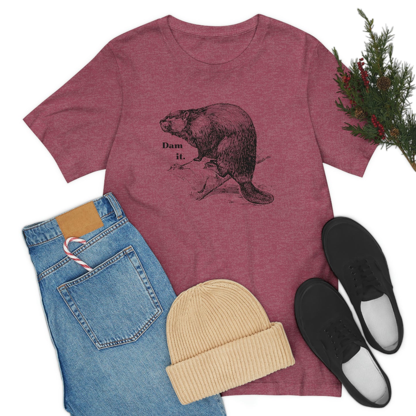 "Dam it" Bella Canvas Graphic Short Sleeve Tee