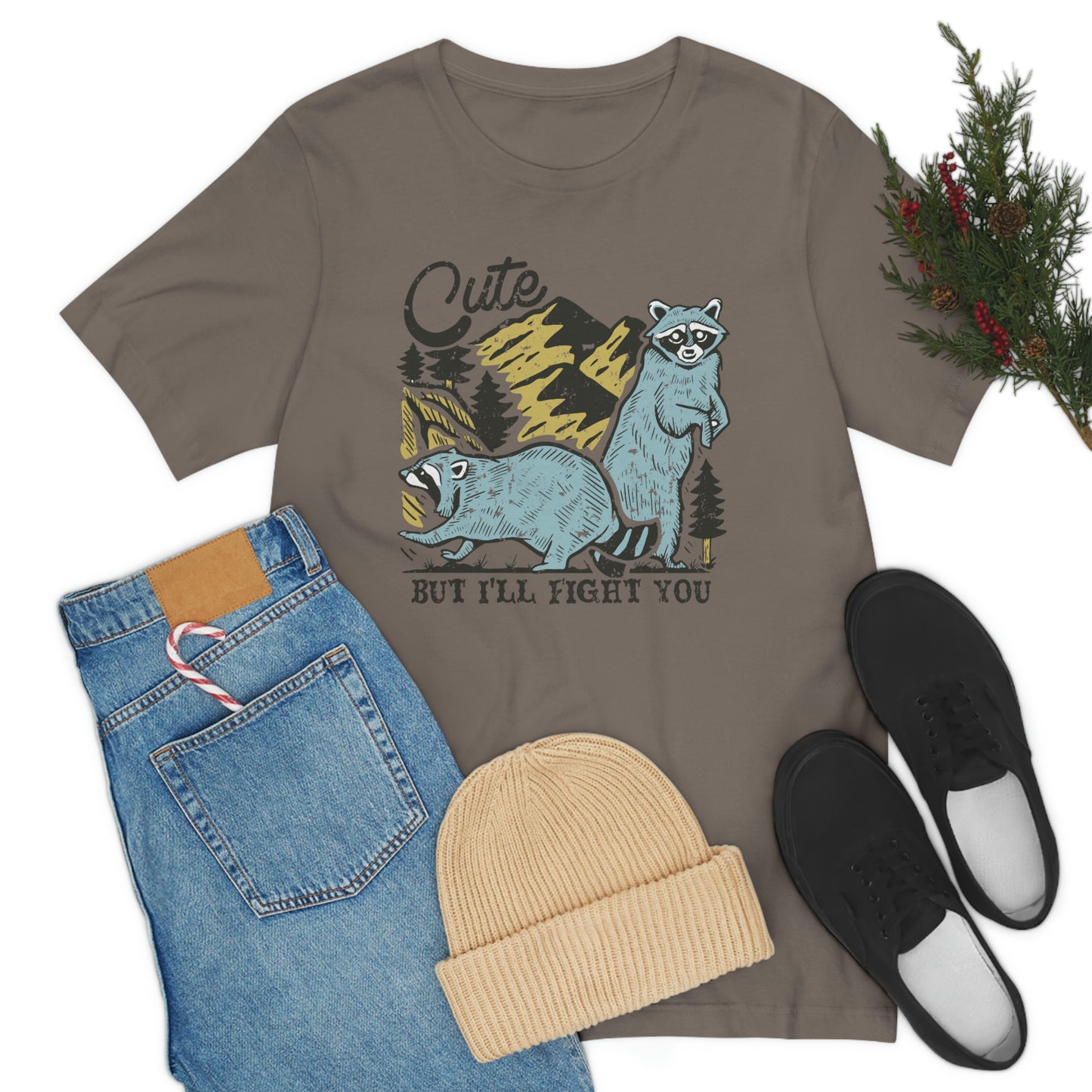 "Cute, but I'll fight you" Bella Canvas Unisex Jersey Short Sleeve Tee