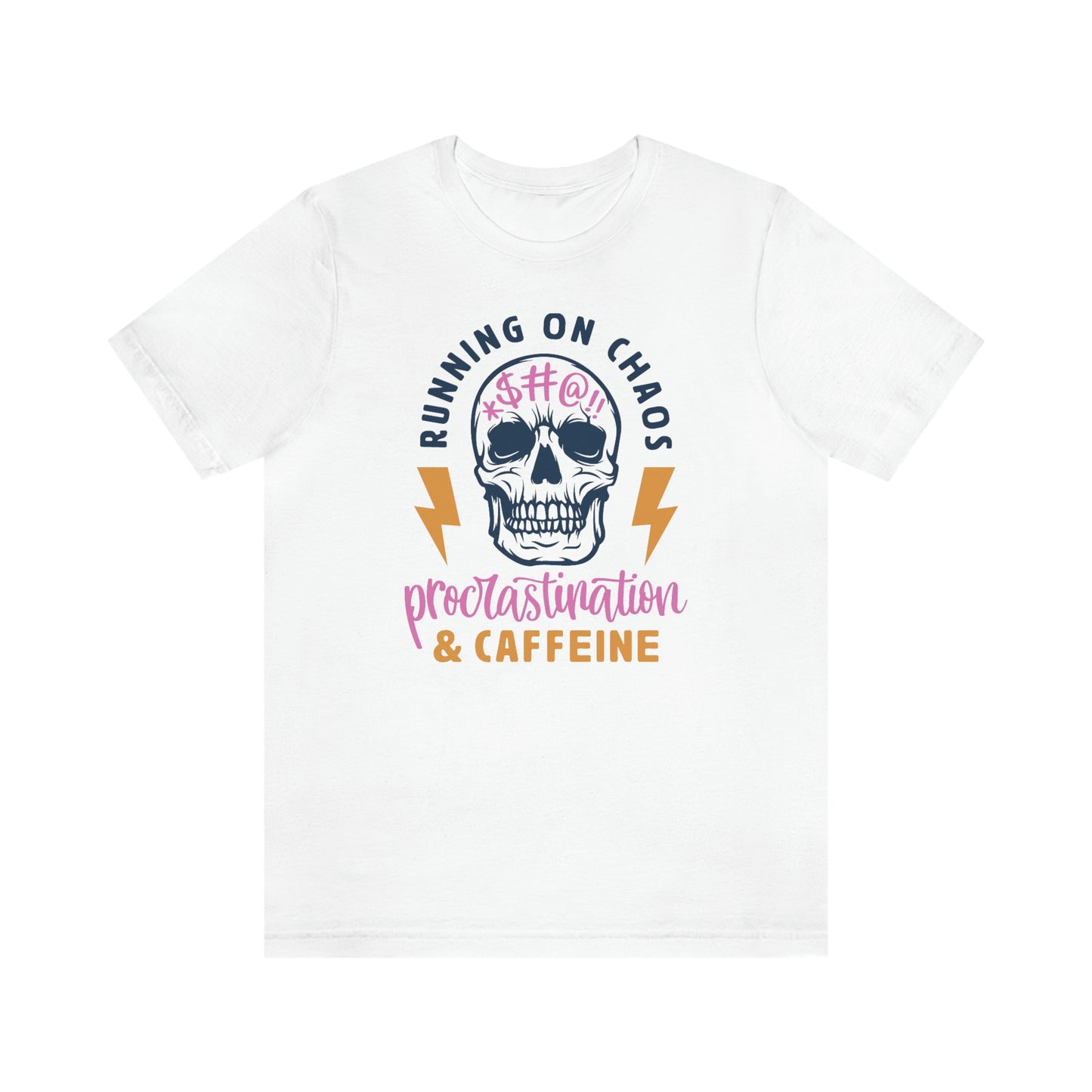 "Chaos and Caffeine" Unisex Jersey Short Sleeve Tee