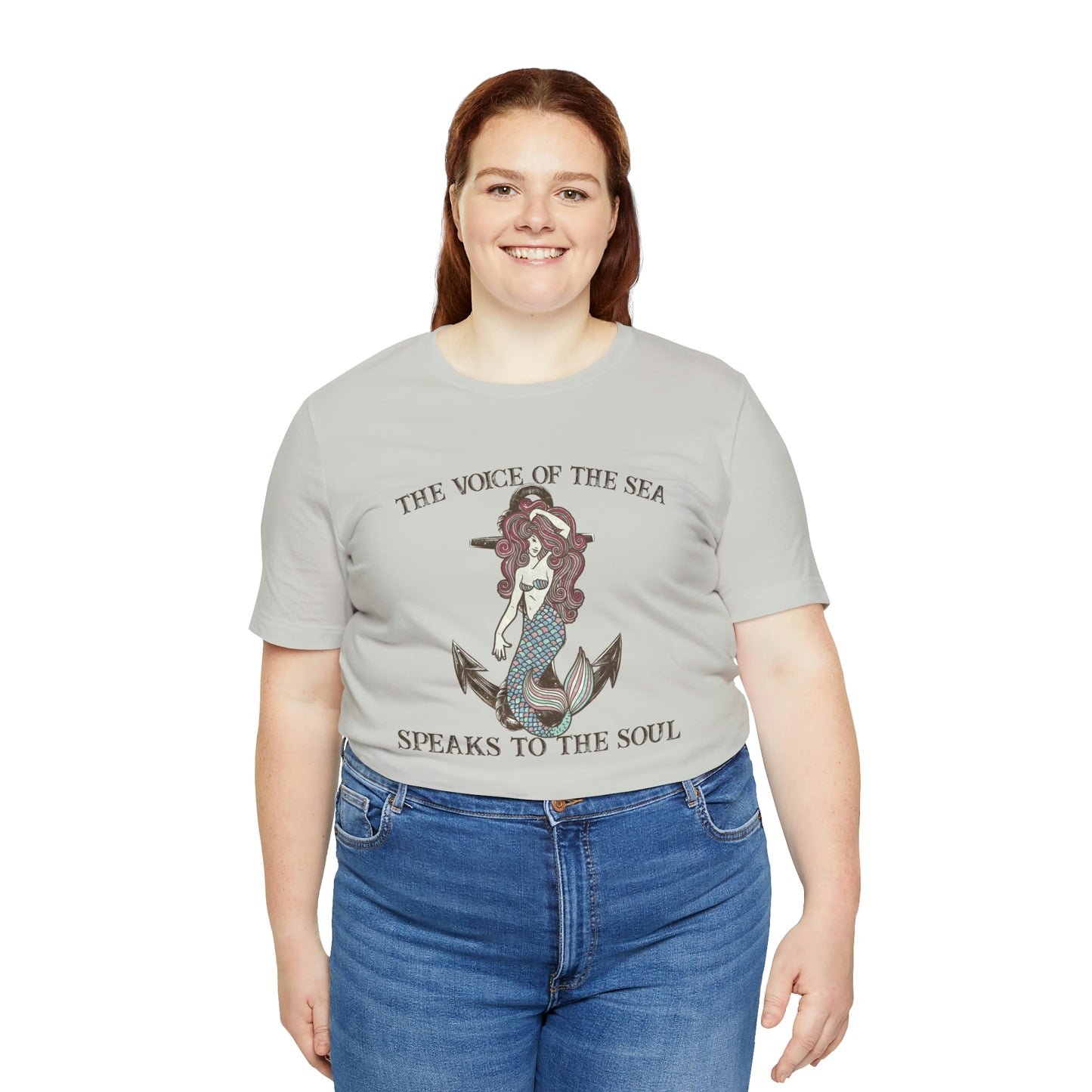 "The Voice of the Sea Speaks to the Soul" Bella Canvas Short Sleeve Tee