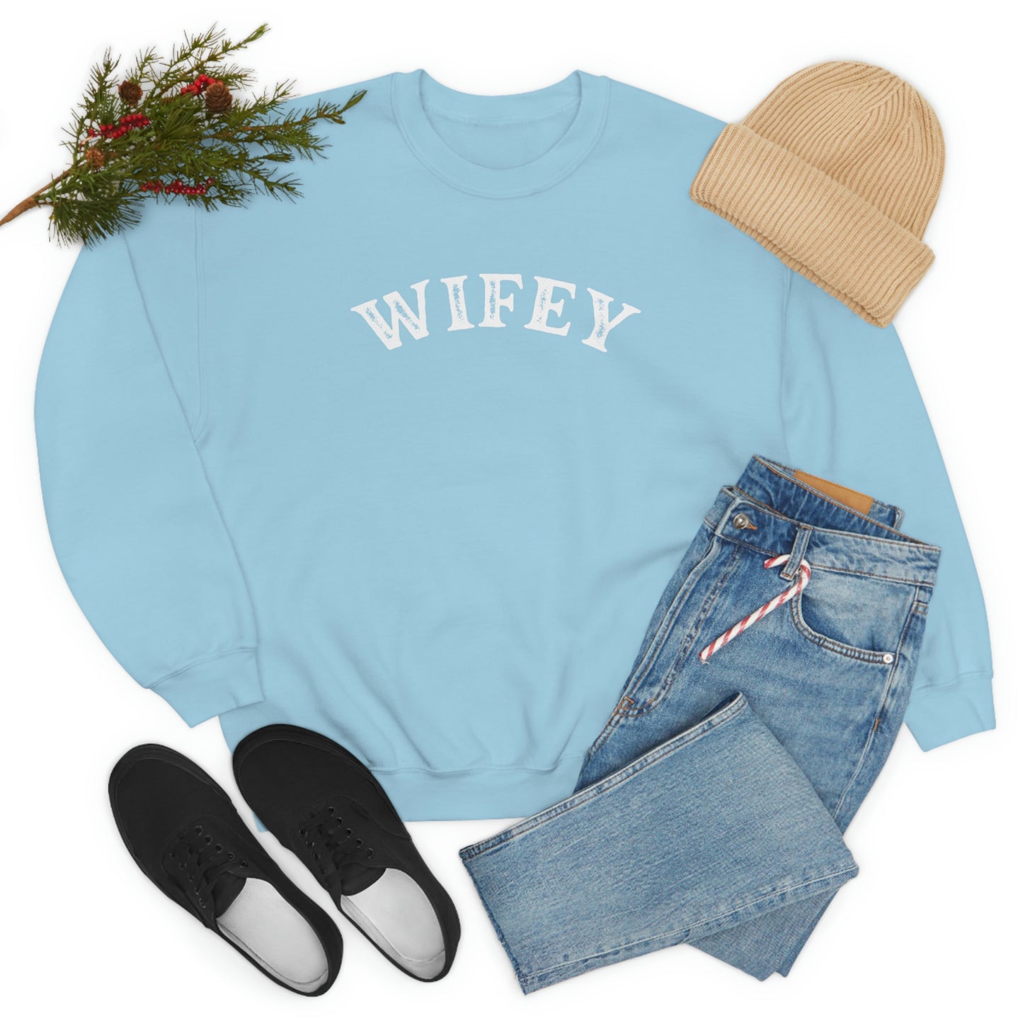 "Wifey" Unisex Heavy Blend™ Crewneck Sweatshirt