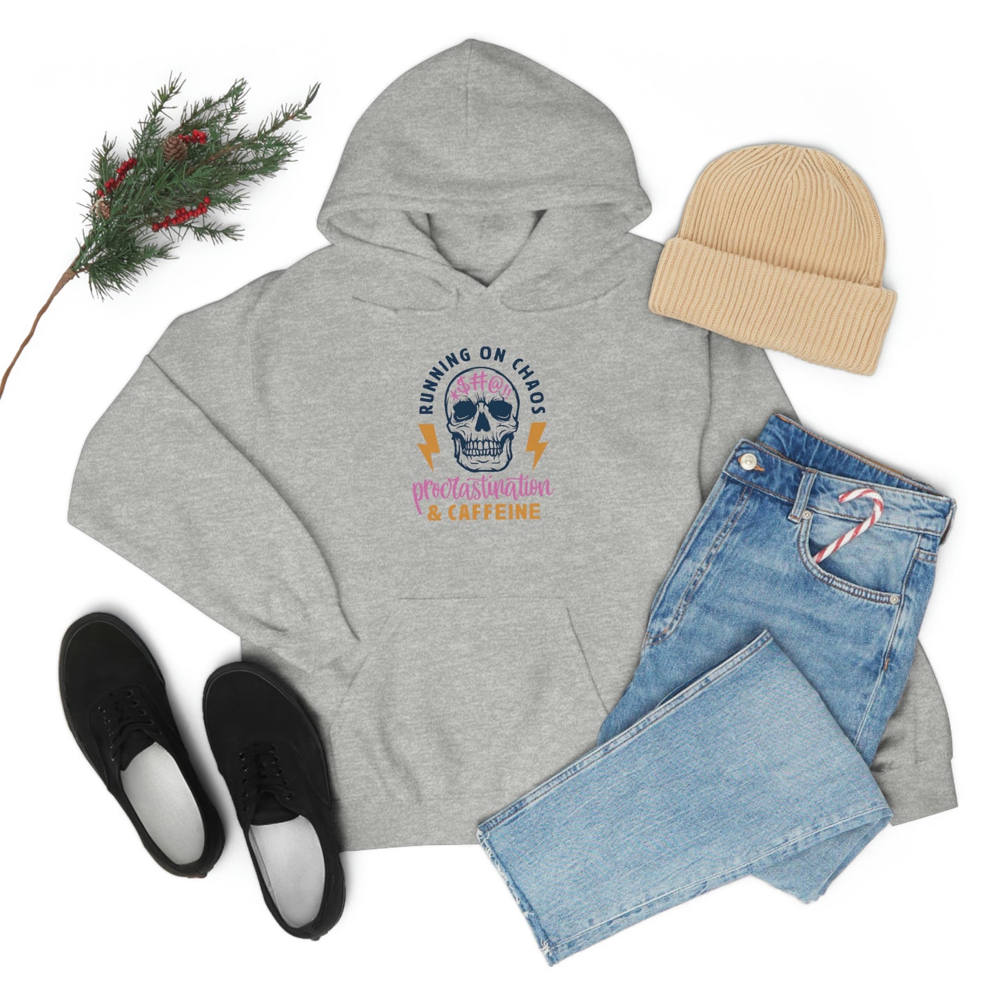 "Chaos and Caffeine" Unisex Heavy Blend™ Hooded Sweatshirt