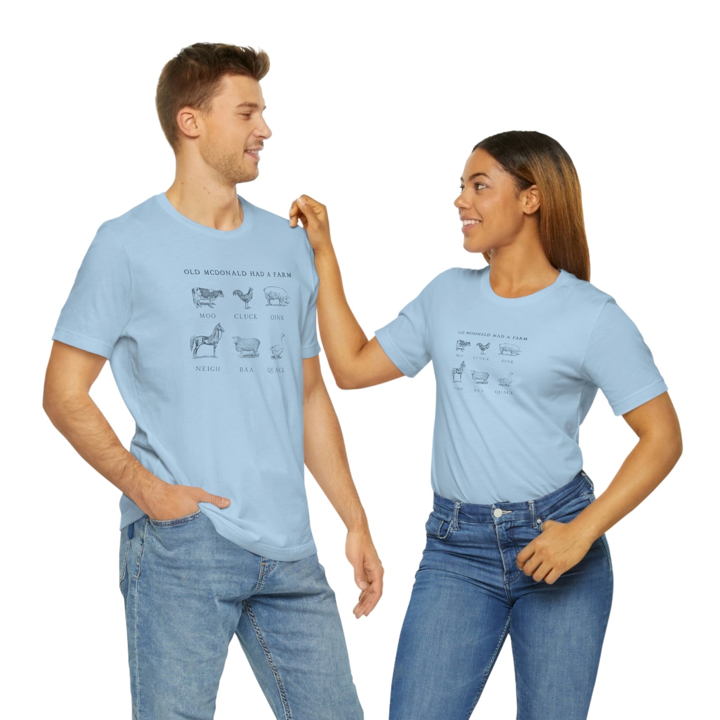 "Old McDonald Tee" Unisex Jersey Short Sleeve Tee (Bella Canvas 3001)