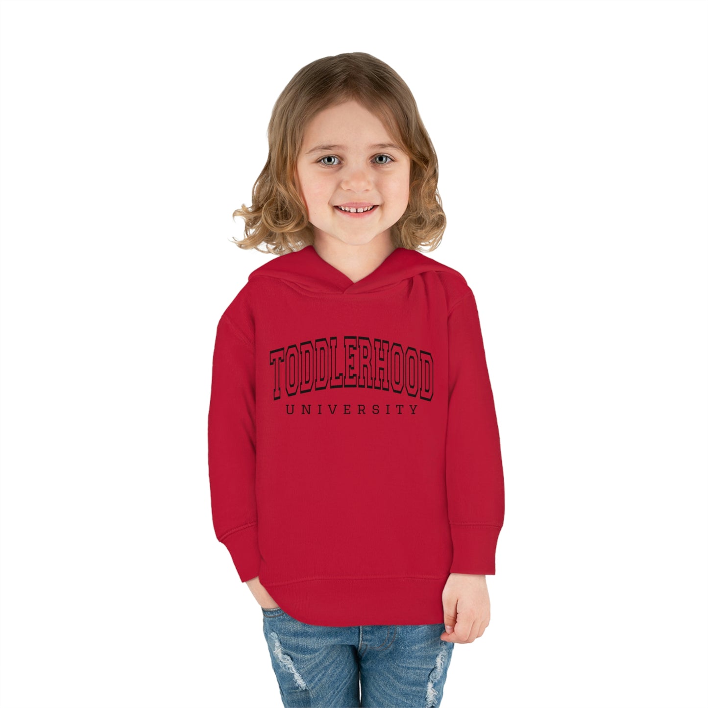 "Toddlerhood University" Toddler Pullover Fleece Hoodie (2T-6T)