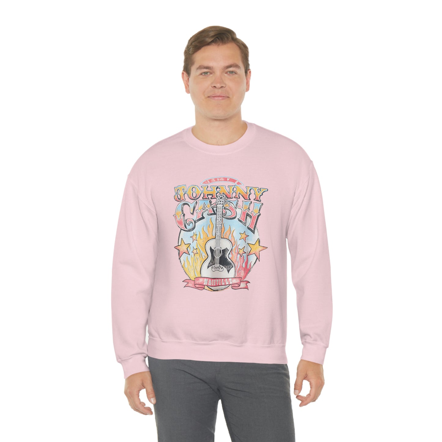 "Johnny Cash" Unisex Heavy Blend™ Crewneck Sweatshirt