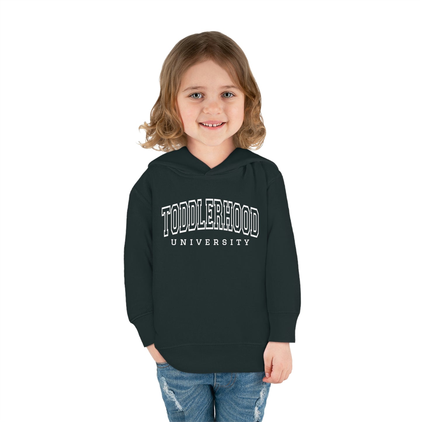 "Toddlerhood University" Toddler Pullover Fleece Hoodie (2T-6T)