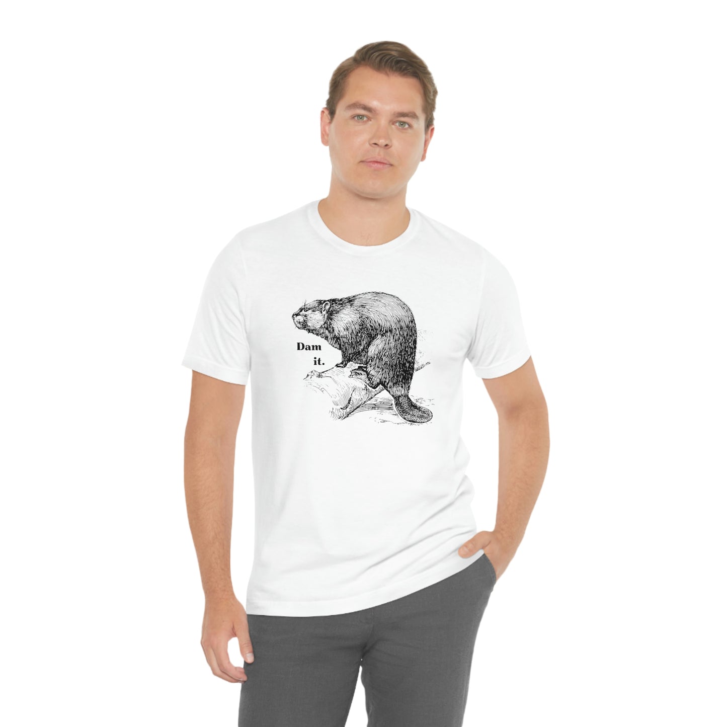 "Dam it" Bella Canvas Graphic Short Sleeve Tee