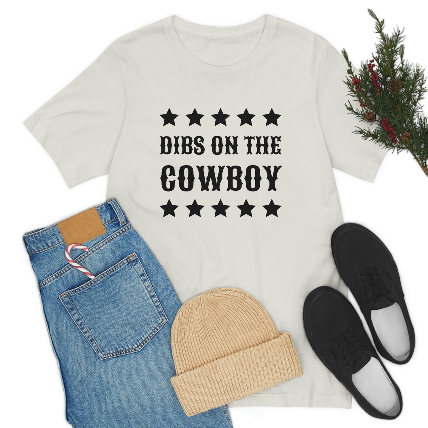 "Dibs on the Cowboy" Unisex Jersey Short Sleeve Tee