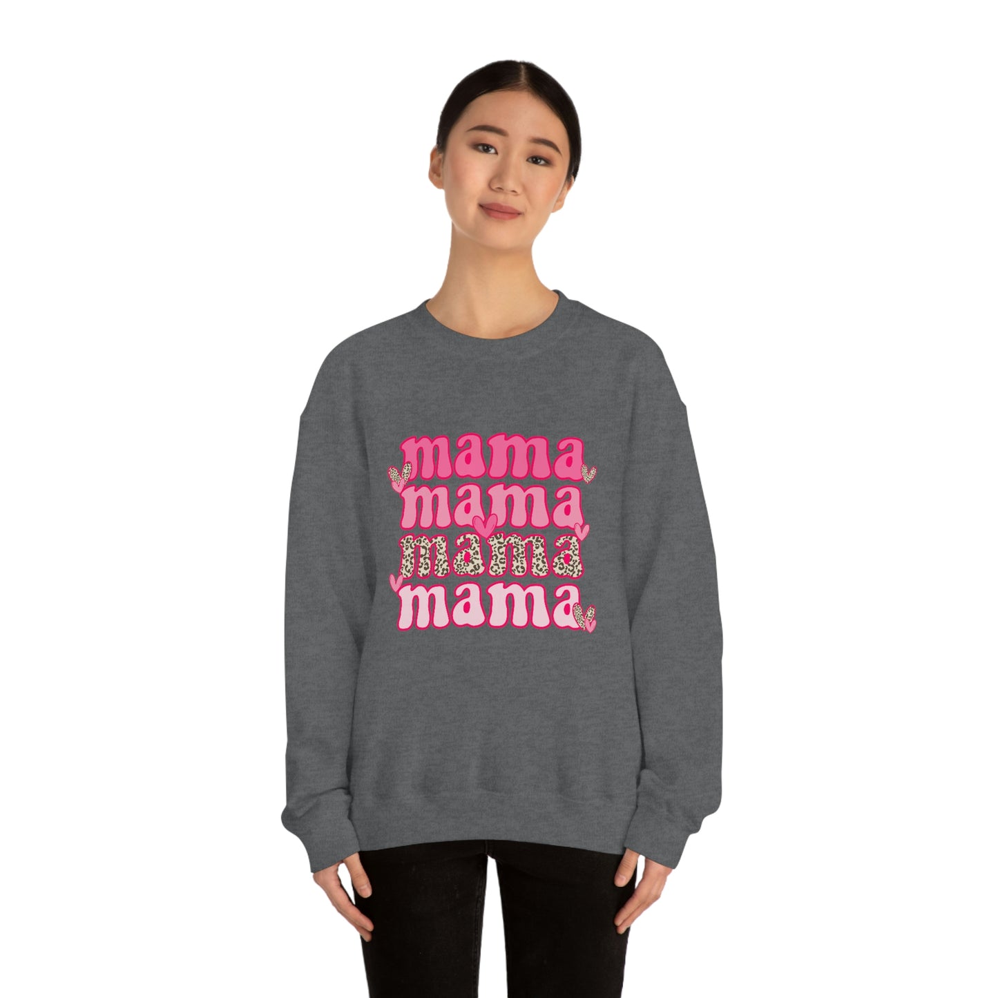 "Mama" Unisex Heavy Blend™ Crewneck Sweatshirt
