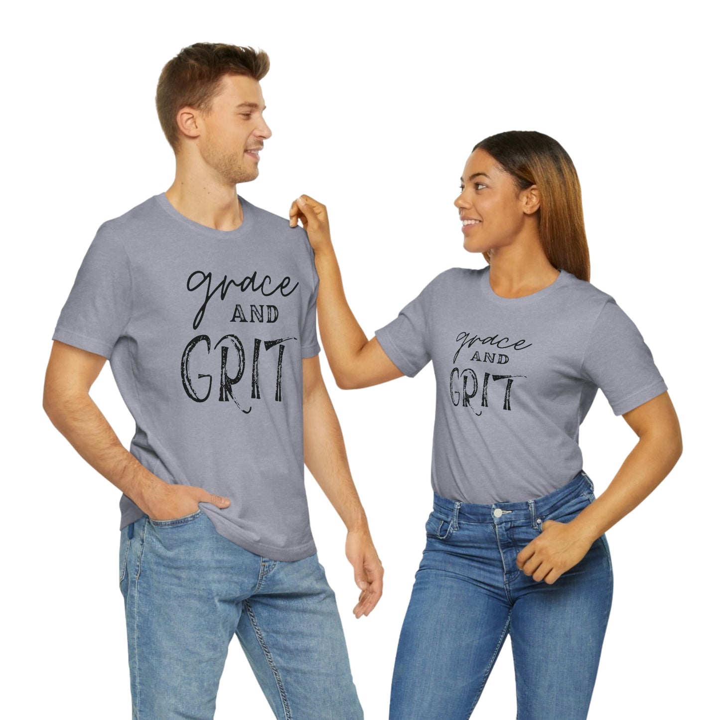 "Grace and Grit" Unisex Jersey Short Tee