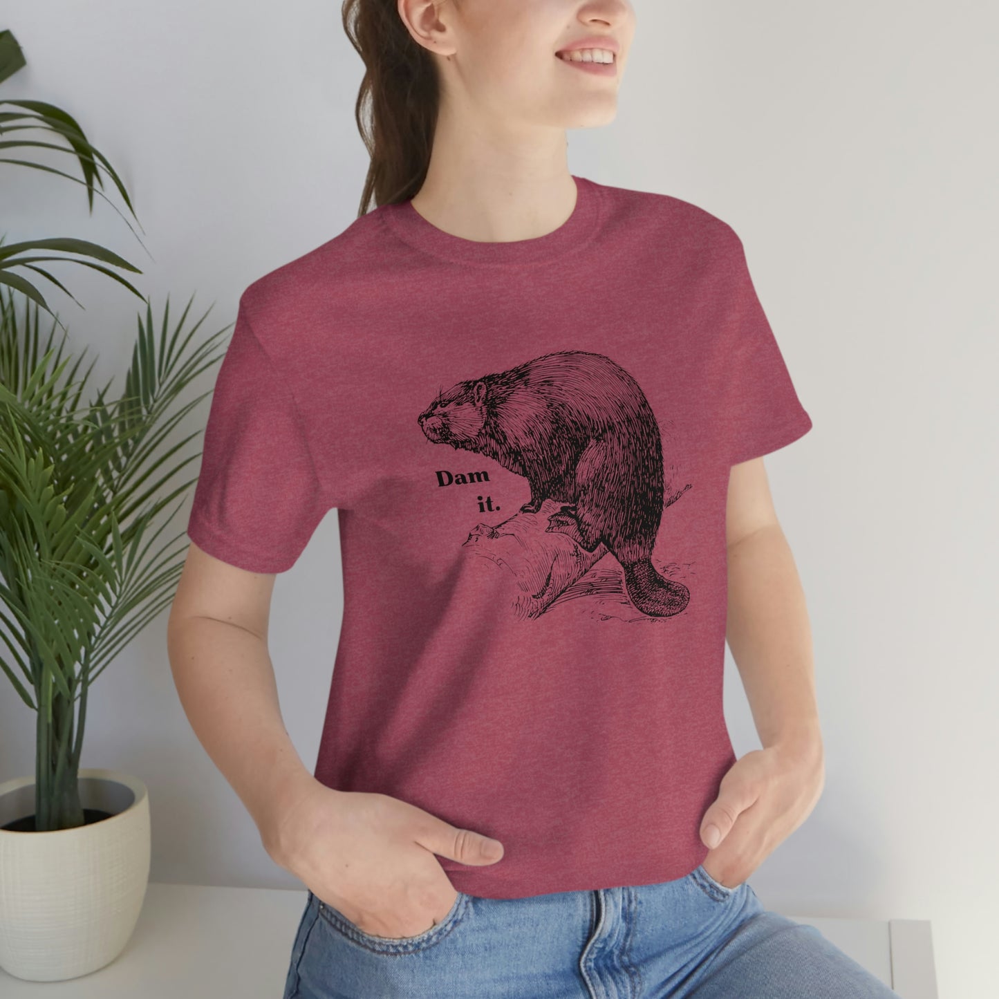 "Dam it" Bella Canvas Graphic Short Sleeve Tee